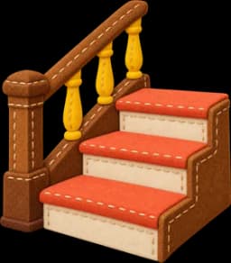 Pied de l'escalier